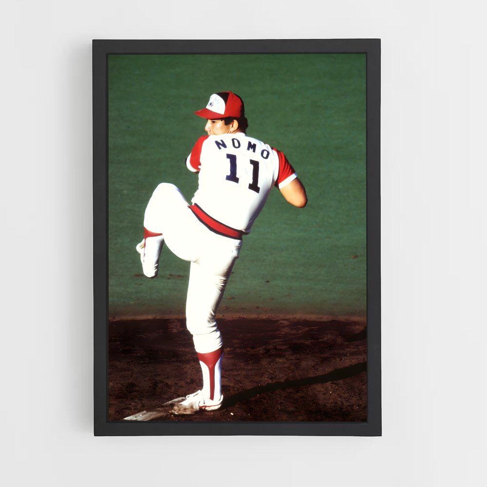 Poster Hideo nomo – affiche Baseball (vue 2)